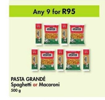 Makro PASTA GRANDE Spaghetti or Macaroni 500g offer