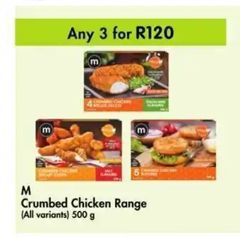 Makro M Crumbed Chicken Range 500g offer