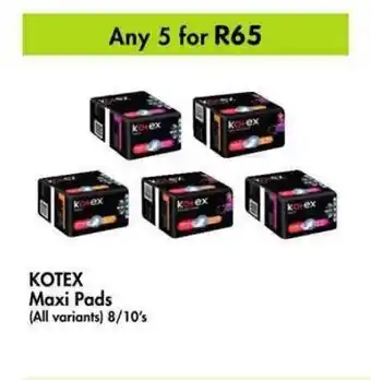 Makro KOTEX Maxi Pads 8/10's offer