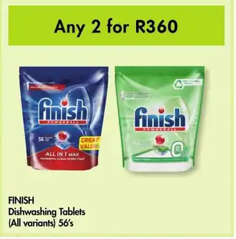Makro FINISH Dishwashing Tablets 56's offer
