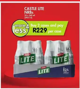 Makro CASTLE LITE NRBs 24 x 340 ml offer