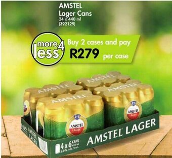 Makro AMSTEL Lager Cans 24 x 440ml offer
