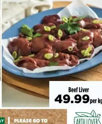 Food Lover's Market Beef liver offer