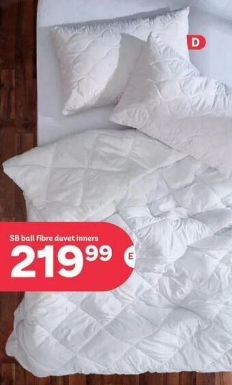 PEP Sb ball fibre duvet inners offer