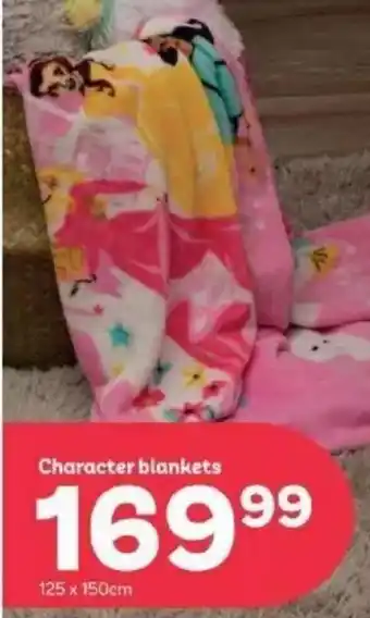 PEP Character blankets offer