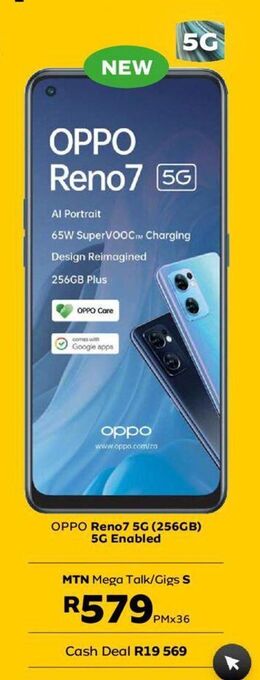 MTN Oppo reno7 5g offer