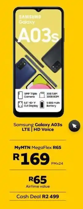 MTN Samsung galaxy a03s offer