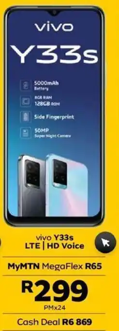 MTN Vivo y33s offer