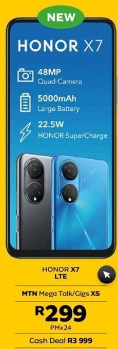MTN Honor x7 lte offer
