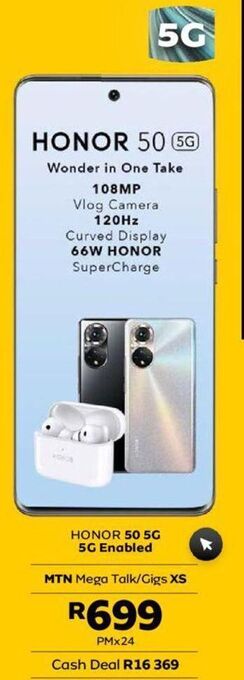 MTN Honor 50 5g offer