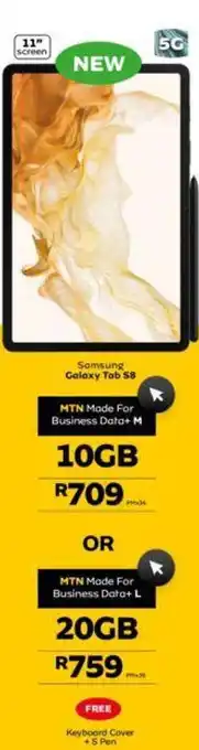 MTN Samsung galaxy tab s8 offer