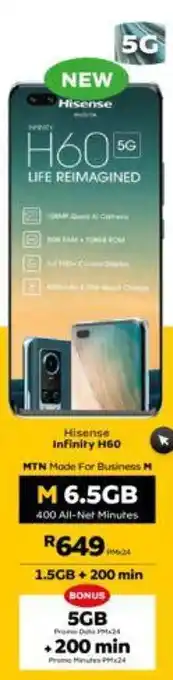 MTN Hisense infinity h60 offer