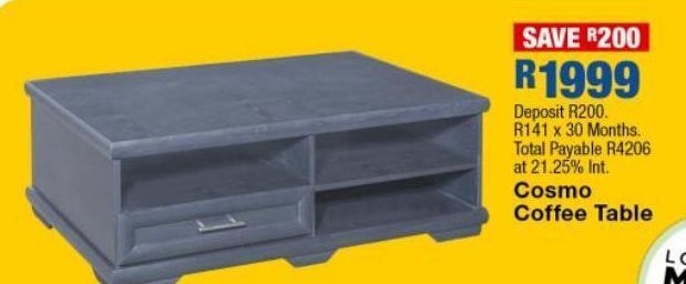 Cosmo coffee table offer at OK Furniture