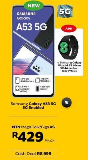 MTN Samsung galaxy a53 5g offer
