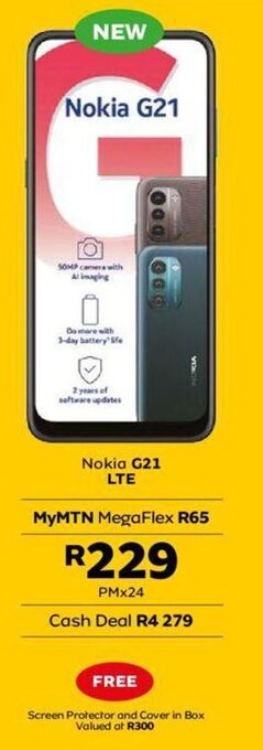 MTN Nokia g21 lte offer