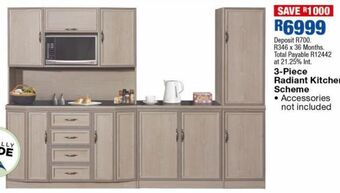 OK Furniture 3 piece radiant kitchen scheme offer