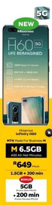 MTN Hisense infinity h60 offer