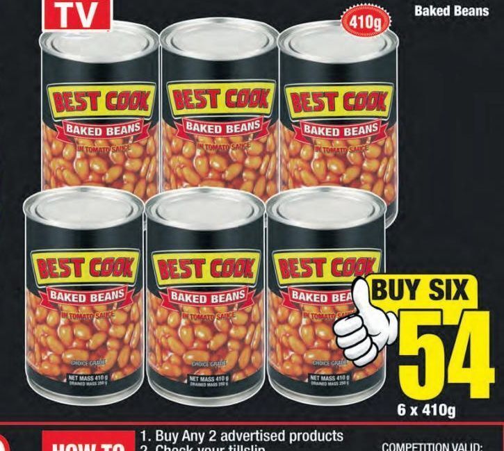 Best cook baked beans 6 offer at Boxer