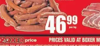 Boxer Sausages offer