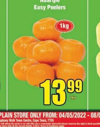 Boxer Oranges offer