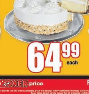 Boxer Cakes offer