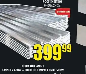 Boxer Build Roof sheeting offer