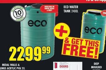 Boxer Build Eco water tank offer