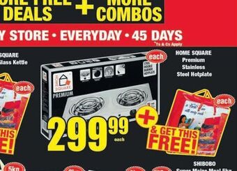 Boxer Home square hotplate offer
