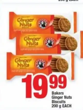 OK Foods Bakers Ginger Nuts Biscuits 200g each offer