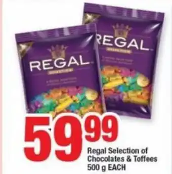 OK Foods Regal Selection of Chocolates & Toffees 500g each offer