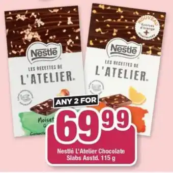 OK Foods Nestle L'Atelier Chocolate Slabs Asstd 115g offer