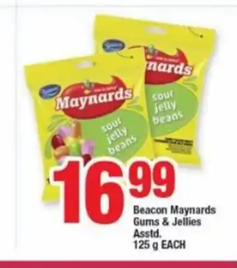 OK Foods Beacon Maynards Gums & Jellies Asstd 125g each offer