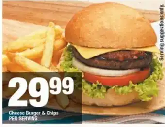 OK Foods Cheese Burger & Chips per Serving offer