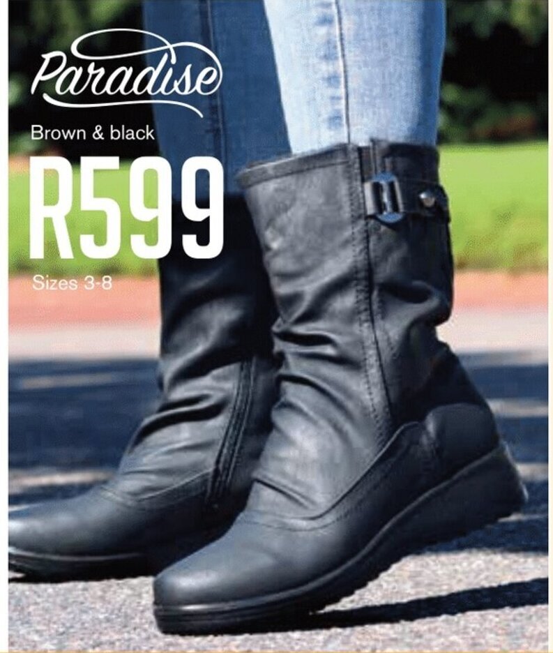 Paradise Brown & Black Sizes 38 offer at Kingsmead Shoes