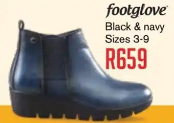 Kingsmead Shoes Footglove Black & Navy Sizes 3-9 offer