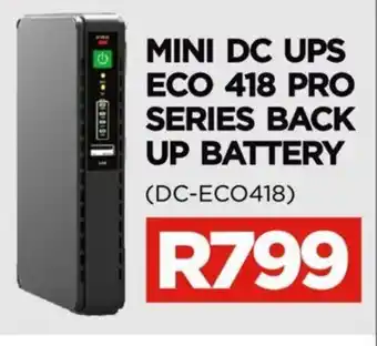 Mini DC UPS Eco 418 Pro Series Back Up Battery