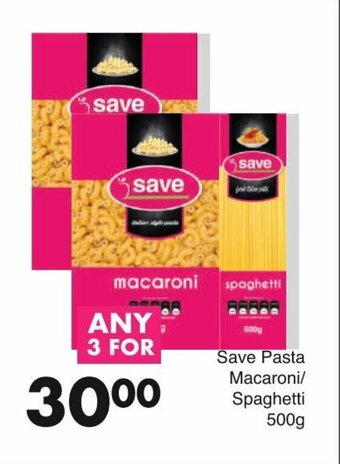 Save Save Pasta Macaroni / Spaghetti 500g offer