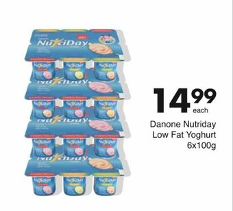 Save Danone Nutriday Low Fat Yoghurt 6x100g offer