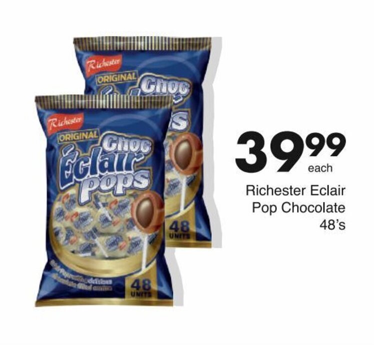 Richester Eclair Pop Chocolate 48's offer at Save