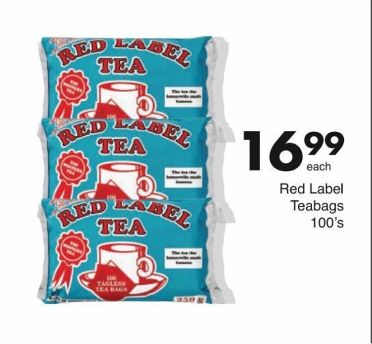 Red Label Teabags 100's offer at Save