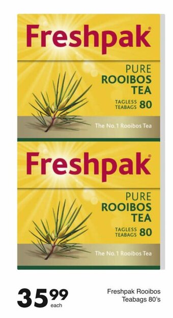 Save Freshpak Rooibos Teabags 80's offer
