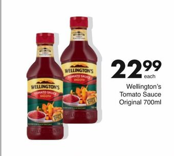 Save Wellington's Tomato Sauce Original 700 ml offer