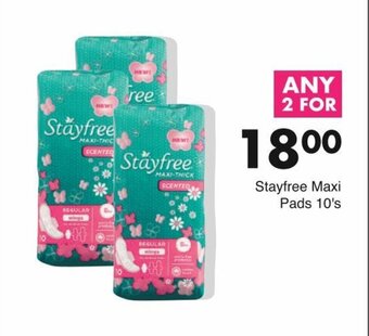 Save Stayfree Maxi Pads 10's offer