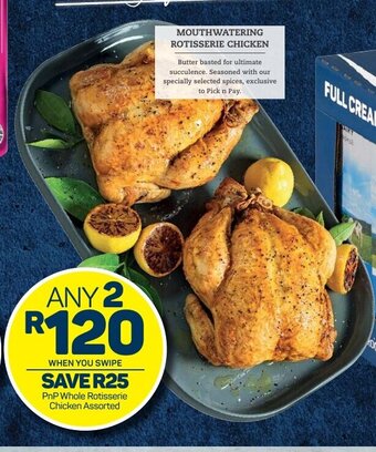 Pick n Pay PnP Whole Rotisserie Chicken Assorted offer