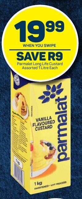 Pick n Pay Parmalat Long Life Custard Assorted 1 Litre each offer