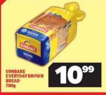 Usave Sunbake Everyday Brown Bread 700g offer