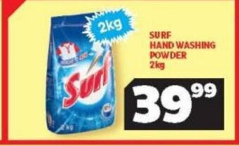 Usave Surf Hand Washing Powder 2kg offer