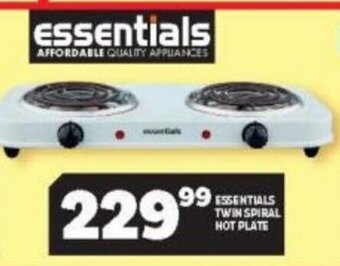 Usave Essentials Twin Spiral Hot Plate offer