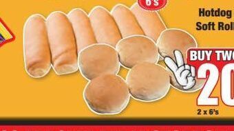 Boxer Hot dog bun 2 offer