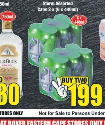 Boxer Smirnoff cans 2 offer